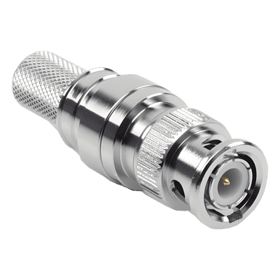 Conector BNC Macho Plegable con Pin Cautivo para Cables RG8 - LMR400