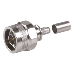 Conector N Macho Plegable con Pin Cautivo para cables RG8X, LMR240, 9258.