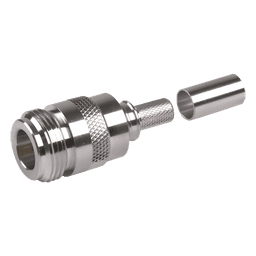 Conector N Hembra Plegable con Pin Cautivo para cables 