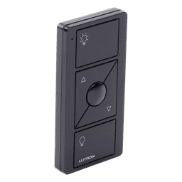 Control Inalámbrico de Iluminación / 3 Botones con Subir y Bajar / Alcance 18 m (59.1 ft) / RF 431-437 MHz / Batería 10 Años / Negro Brillante