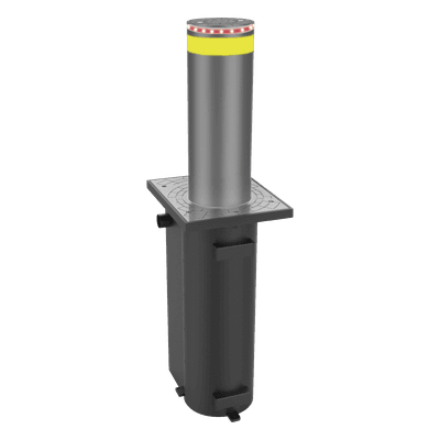 Bolardo Hidráulico / Diámetro 275 mm / Elevación 600 mm / Resistencia Impacto 300,000 J / 120 Ciclos/Hora / Bomba Italiana Integrada