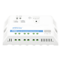 Controlador Solar PWM 12/24 V 20 A, Salida USB