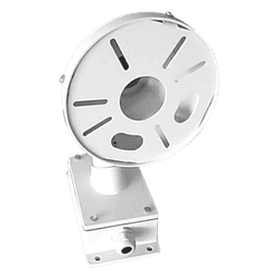 Montaje Universal de Pared / Cuello de Ganso Anti-Retorno / Caja de Conexiones Exterior / Carga 4.5 kg / Aluminio Blanco