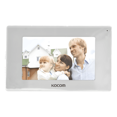 MONITOR 7" COLOR BLANCO, ALTA DEFINICIÓN (HD),TIPO ESPEJO,  CON ENTRADA  MICROSD PARA GRABACIÓN