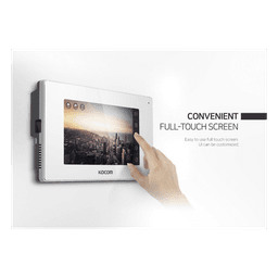 MONITOR 7" COLOR BLANCO, ALTA DEFINICIÓN (HD),TIPO ESPEJO,  CON ENTRADA  MICROSD PARA GRABACIÓN