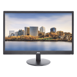 Monitor  LED de 24", Resolución 1920 x 1080 Pixeles con Entradas de Video VGA/HDMI. Panel MVA y Altavoces Integrados. Compatible VESA