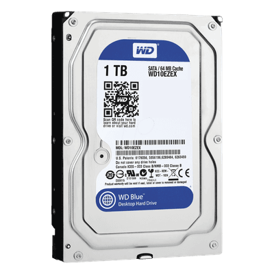 Disco duro Blue de 1 TB / 7200 RPM / Recomendado para PC / Uso 8-5 / 1 Años de Garantia