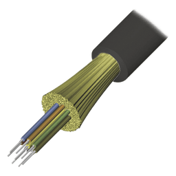 Cable de Fibra Óptica / 12 Hilos / Interior-Exterior / Tight Buffer / No Conductiva / LS0H / Multimodo OM4 50/125 / 1 Metro (3.28 Pies)