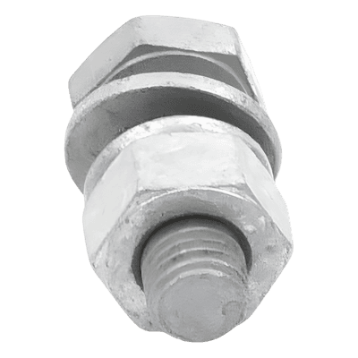 Tornillo estructural / Grado A325 / 1/2 x 1-1/2 pulg / Cabeza hexagonal / Tuerca plana / Galvanizado