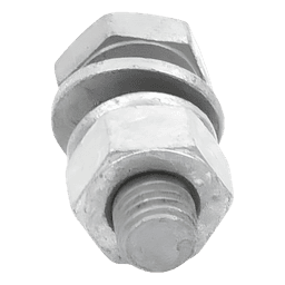 Tornillo estructural / Grado A325 / 1/2 x 1-1/2 pulg / Cabeza hexagonal / Tuerca plana / Galvanizado
