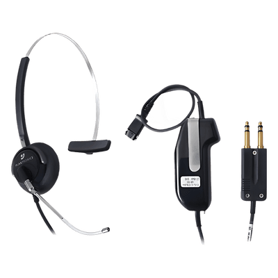 Diadema para Despachador, incluye cable adaptador con PTT 