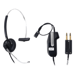 Diadema para Despachador, incluye cable adaptador con PTT 