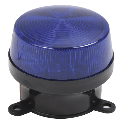 Estrobo de Señalización / 12 VCC / 90 Destellos por Minuto / Montaje de Brida 68 mm / Interior / Azul