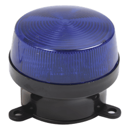 Estrobo de Señalización / 12 VCC / 90 Destellos por Minuto / Montaje de Brida 68 mm / Interior / Azul