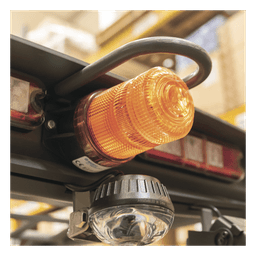 Mini Burbuja LED / Rango 12-80 VCC / IP66/67 / 8 Destellos 70 FPM / SAE J845 Clase III / Montaje Permanente