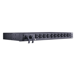 PDU ATS (Fuente Redundante Auto-transferible) Medible, Para Distribución de Energía, 2 Entradas 120 Vca NEMA5-15P, Con 10 Salidas NEMA 5-15R, Horizontal 19in, 1UR