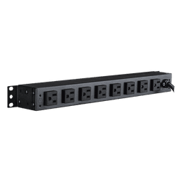 PDU Básico Rack / 10 Salidas NEMA 5-15R / 15 Amp / 120 Vca / 1U / Cable 4.5 m (14.8 ft)