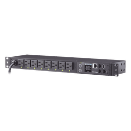 PDU Switchable / 8 Salidas NEMA 5-15R / Entrada 120 Vca NEMA 5-15P / Horizontal 19in / 1UR / Control Remoto por Red / Daisy Chain
