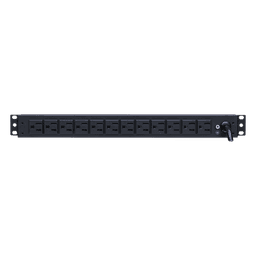 PDU Básico Para Distribución de Energía, Con 12 Tomas NEMA 5-15R Traseras, 1UR, 15 Amp, 120 Vca