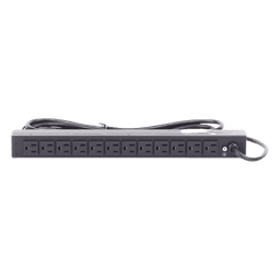 PDU Básico Para Distribución de Energía, Con 12 Tomas NEMA 5-15R Traseras, 1UR, 15 Amp, 120 Vca