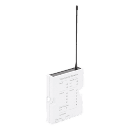 Receptor de Control de Visera / 4 Salidas de Contacto Seco / 2 Entradas de Contacto Seco / Entrada de Seguridad / Hasta 10 Transmisores / RadioRA 2