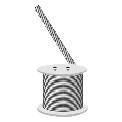 Cable Retenida 7 Hilos, Resistencia 1293 Kg. Diámetro 3/16" (Venta x metro).
