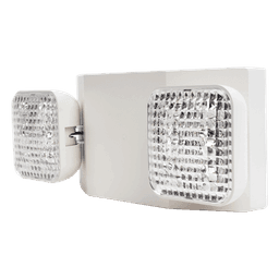 Luz LED de Emergencia / Doble LED 1W / 150 Lúmenes / Voltaje Universal 127-277 VAC / Batería Ni-Cd 3.6V 900mAh / UL 5VA / 90 min Autonomía