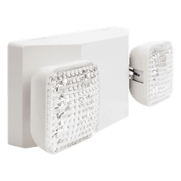 Luz LED de Emergencia / Doble LED 1W / 150 Lúmenes / Voltaje Universal 127-277 VAC / Batería Ni-Cd 3.6V 900mAh / UL 5VA / 90 min Autonomía