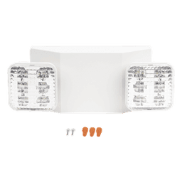 Luz LED de Emergencia / Doble LED 1W / 150 Lúmenes / Voltaje Universal 127-277 VAC / Batería Ni-Cd 3.6V 900mAh / UL 5VA / 90 min Autonomía