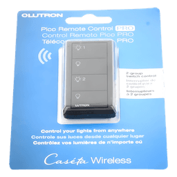 Control Inalámbrico de 4 Botones / 2 Grupos de Luces / RF 431-437 MHz / Alcance 18 m (59 ft) Línea de Vista / Batería 10 Años / Montaje Múltiple