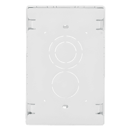 Caja de Pared Superficial, Uso Universal con Placas de Pared, con Cinta Adhesiva, Color Blanco