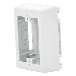 Caja de Pared Superficial, Uso Universal con Placas de Pared, con Cinta Adhesiva, Color Blanco