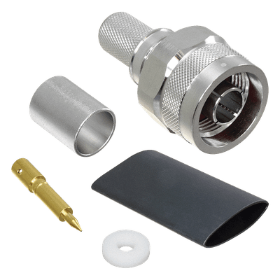  Conector N Macho Plegable Hex. con Pin Soldable para cables Tipo RG8