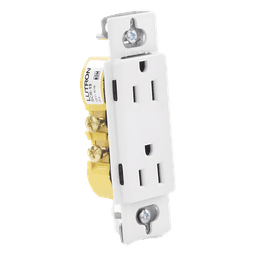 Tomacorriente Dúplex / 15 A / 125 V / Caja Estándar Tipo Americano / Color Snow / Certificación UL y CSA