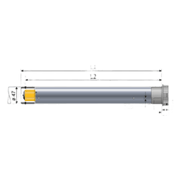 Motor RTS para Persiana / Eje 50 mm / 3 x 4 m (9.8 x 13.1 ft) / 120 VCA / 38 dB / IP31