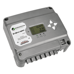 Controlador de Carga Solar MPPT EcoBoost 40 A / Pantalla LCD / 12V y 24V / 2 Puertos USB 3A / Control de Iluminación