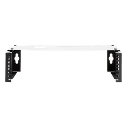 Rack Abierto de montaje en Pared, de 19in,  Profundidad Ajustable (8" a 12") de 2.5  Unidades de rack, con Capacidad de Crecimiento.