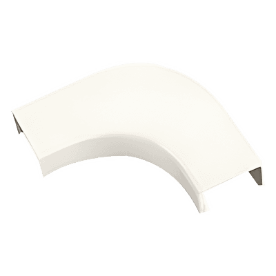 Curva de radio controlado, para uso con canaleta LD5, material ABS, Colo Blanco Mate