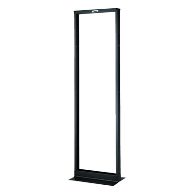 Rack de Dos Postes Estándar de 19 in, Rieles Numerados y Roscados #12-24, Fabricado en Aluminio, 42 Unidades de Rack, Color Negro