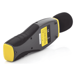 Medidor de Decibeles Profesional / Rango 40-130 dB en 4 Escalas / Precisión ±2 dB / Cumple NFPA 72 y ANSI S1.4 / LCD 4 Dígitos con Max/Min Hold / Micrófono Condensador Electret ½ Pulgada