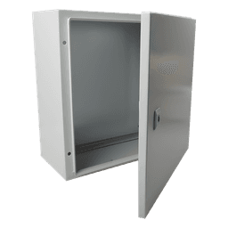Gabinete de Acero IP66 / IK10 / 250 x 300 x 150 mm / Carga 30 kg / Placa Montaje 200 x 265 mm / Cerradura con Llave