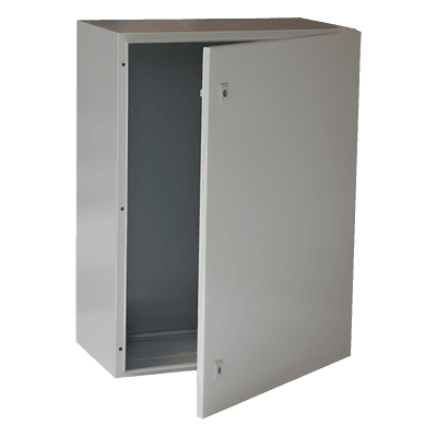 Gabinete de Acero para Intemperie / IP66 / IK10 / 600 x 800 x 300 mm / Placa Trasera Metálica / Cerradura con Llave