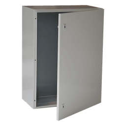 Gabinete de Acero para Intemperie / IP66 / IK10 / 600 x 800 x 300 mm / Placa Trasera Metálica / Cerradura con Llave