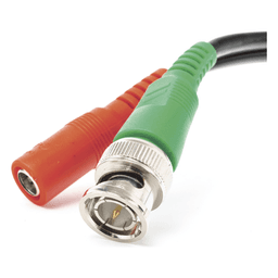 Cable Coaxial BNC RG59 + Alimentación / SIAMES / 50 Metros (164 Pies) / 100% COBRE / 4K UHD / Interior y Exterior