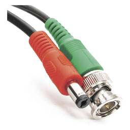 Cable Coaxial BNC RG59 + Alimentación / SIAMES / 50 Metros (164 Pies) / 100% COBRE / 4K UHD / Interior y Exterior