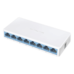 Switch de Escritorio / 8 Puertos 10/100 Mbps / Capacidad de Conmutación 1.6 Gbps / Sin Ventilador / Plug and Play