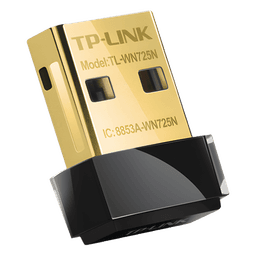 Adaptador USB Wi-Fi / 150 Mbps / 2.4 GHz / 802.11n/g/b / Antena Interna / Nano