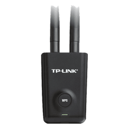 Adaptador de alta potencia USB  inalámbrico/ WiFi N 300 Mbps / Frecuencia de 2.4 GHz / 2 Antenas Externas de 5 dBi / Compatibilidad Windows y Linux