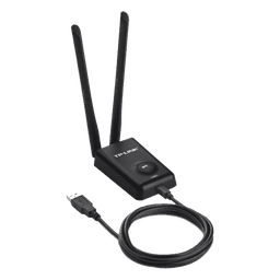 Adaptador de alta potencia USB  inalámbrico/ WiFi N 300 Mbps / Frecuencia de 2.4 GHz / 2 Antenas Externas de 5 dBi / Compatibilidad Windows y Linux