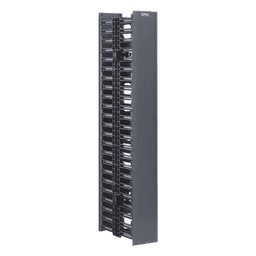 Organizador Vertical NetRunner, Doble (Frontal y Posterior), de 22.5 UR, 4.9in de Ancho, Color Negro
